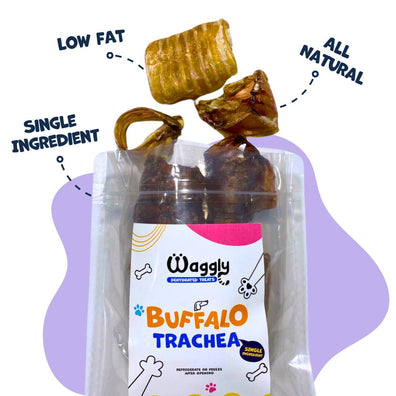 Dehydrated Buffalo Trachea - All Natural Treat for Dogs